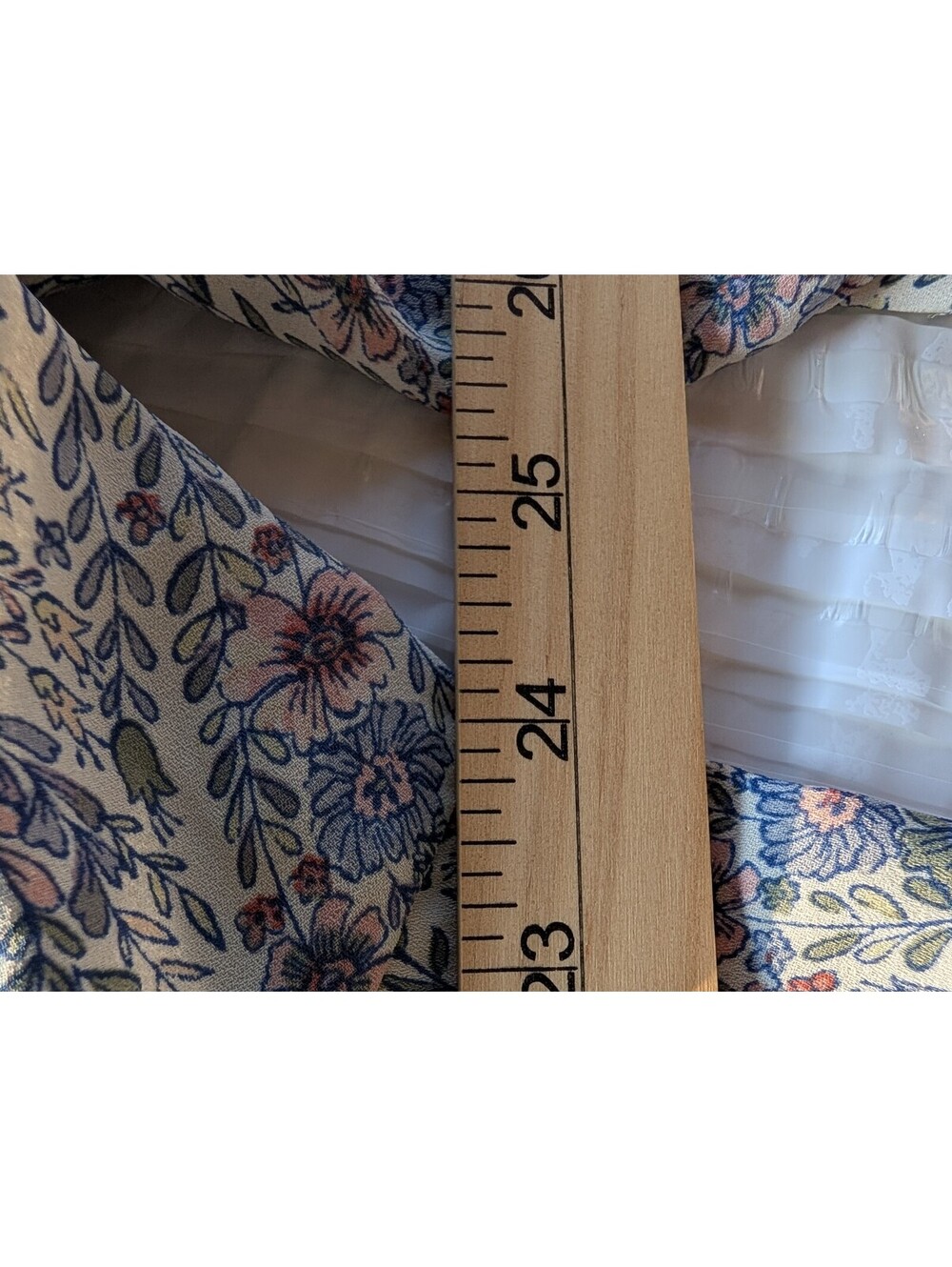 Rose + Olive Women's Blue Floral Print Popover Tunic Blouse‎ 1X